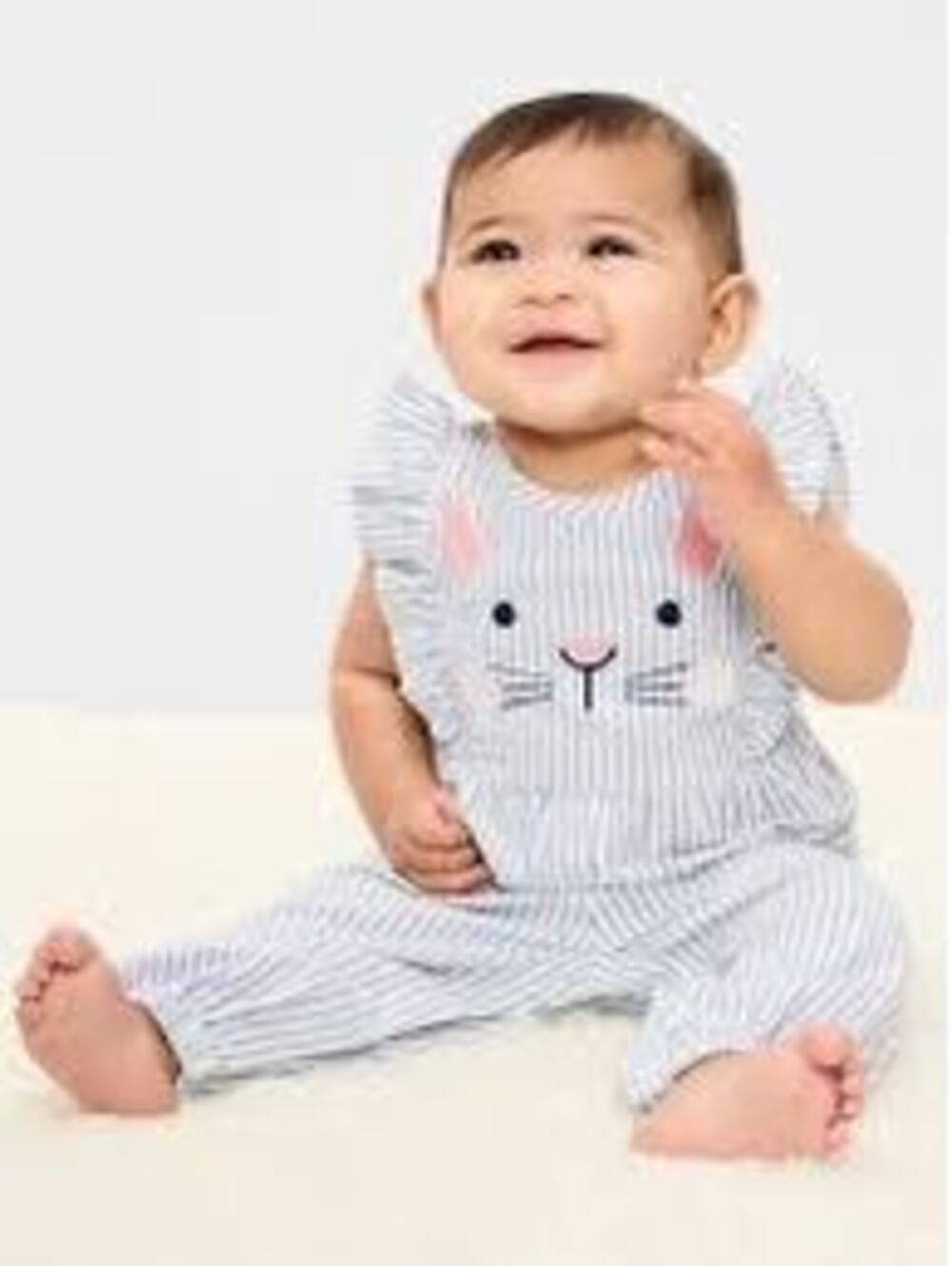 Old Navy sleeveless ruffle-trim romper 6-12M